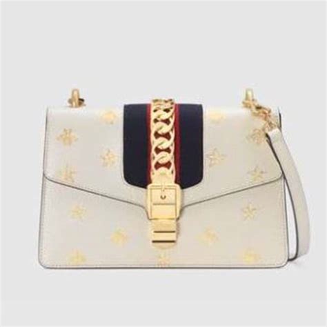 gucci handbags with bee|gucci sylvie leather shoulder bag.